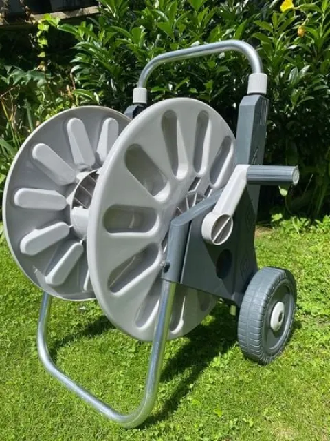 WÓZEK ALU ZWIJACZ NA WĄŻ OGRODOWY BEST ZRASZACZ PISTOLET REGULACJA