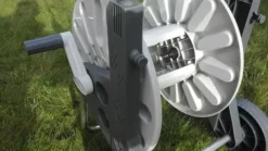 WÓZEK ALU ZWIJACZ NA WĄŻ OGRODOWY BEST ZRASZACZ PISTOLET REGULACJA