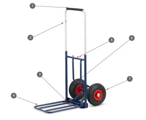 Wózek magazynowy składany młynarka składana 150kg