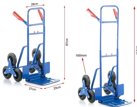 Wózek magazynowy składany schodowy HIGHER młynarka transportowy 250 kg