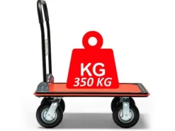 WÓZEK MAGAZYNOWY TRANSPORTOWY UDŹWIG DO 350 kg POMPOWANE DUŻE KOŁA MOCNY