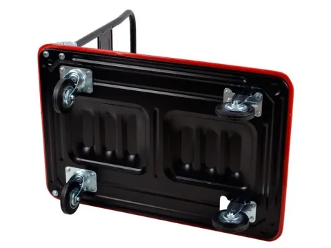 WÓZEK MAGAZYNOWY TRANSPORTOWY NAC UDŹWIG 300 KG PEŁNE KOŁA 125 MM SKŁADANY