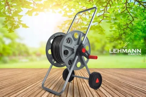 WÓZEK NA WĄŻ OGRODOWY Lehmann ZWIJACZ BĘBEN NA 45M 1/2" lub 25M