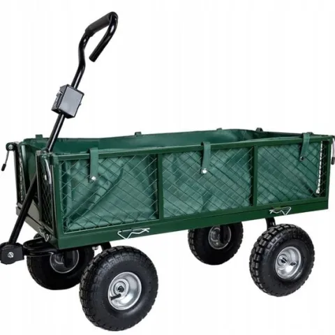 WÓZEK OGRODOWY TRANSPORTOWY DUŻY PRZYCZEPKA BOGIE-TRAX3 ROZKŁADANY DO