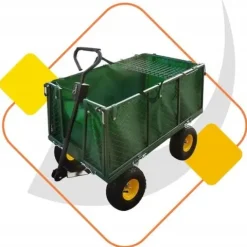 Wózek ogrodowy transportowy przyczepka duży XXL 220l + GRATIS wys 105cm