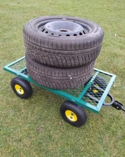 WÓZEK OGRODOWY Transportowy Przyczepka Duży 220L 350kg Burty 41cm +