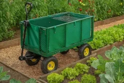 WÓZEK OGRODOWY Transportowy Przyczepka Duży 220L 350kg Burty 41cm +
