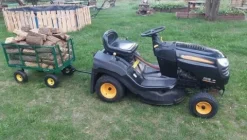 WÓZEK OGRODOWY Transportowy Przyczepka Duży 220L 350kg Burty 41cm +