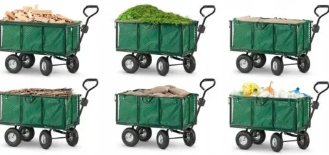 Wózek ogrodowy TRANSPORTOWY taczka przyczepka rozkładany BURTY 450kg 250L