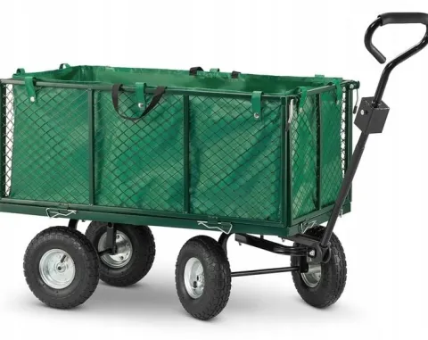 Wózek ogrodowy TRANSPORTOWY taczka przyczepka rozkładany BURTY 450kg 250L