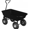 WÓZEK OGRODOWY TRANSPORTOWY TACZKA OGRODOWA PRZYCZEPKA 250kg WYWROTKA 75L