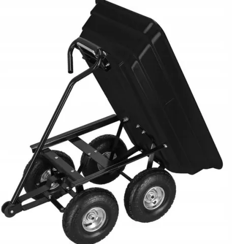 WÓZEK OGRODOWY TRANSPORTOWY TACZKA OGRODOWA PRZYCZEPKA 250kg WYWROTKA 75L