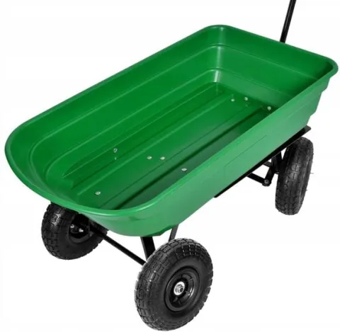 WÓZEK OGRODOWY TRANSPORTOWY TACZKA WYWROTKA PRZYCZEPKA DO OGRODU 3w1 300kg