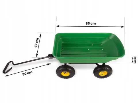 Wózek ogrodowy transportowy taczka wywrotka przyczepka 3w1 200kg