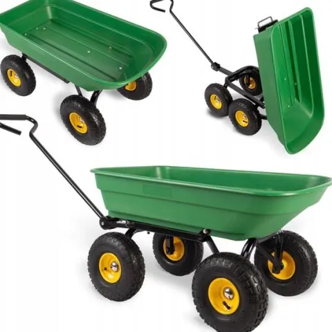 Wózek ogrodowy transportowy taczka wywrotka przyczepka 3w1 200kg