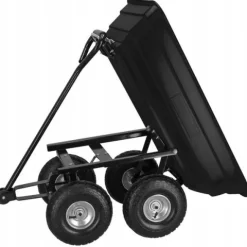 WÓZEK OGRODOWY TRANSPORTOWY TACZKA OGRODOWA PRZYCZEPKA 250kg WYWROTKA 75L