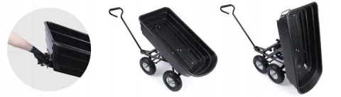 Wózek ogrodowy transportowy taczka wywrotka przyczepka 3w1 300kg