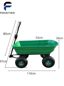 Wózek ogrodowy transportowy wywrotka 75L 300 kg ręczny lub pod
