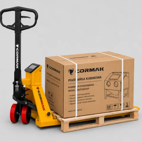 WÓZEK PALETOWY Z WAGĄ ELEKTRONICZNĄ CORMAK SP3000SUPER – UDŹWIG 3000 KG