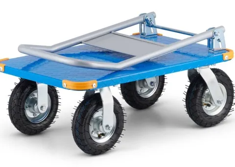 Wózek transportowy magazynowy platformowy HIGHER 450 kg