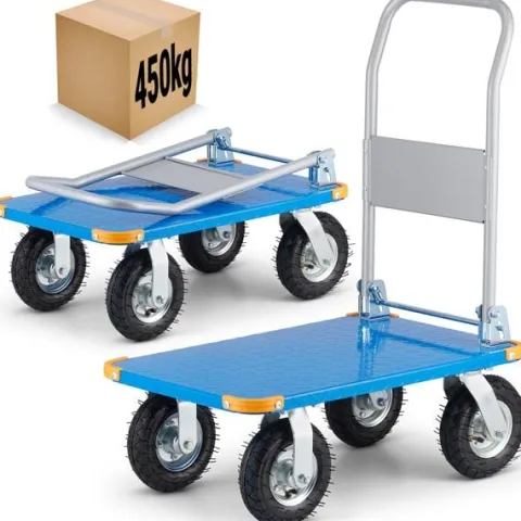 Wózek transportowy magazynowy platformowy HIGHER 450 kg