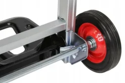 WÓZEK TRANSPORTOWY MŁYNARKA SKŁADANY ALU 90KG metalowe koła z łozyskiem
