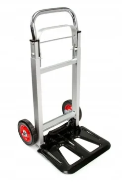 WÓZEK TRANSPORTOWY MŁYNARKA SKŁADANY ALU 90KG metalowe koła z łozyskiem