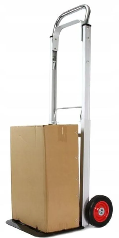 WÓZEK TRANSPORTOWY MŁYNARKA SKŁADANY ALU 90KG metalowe koła z łozyskiem