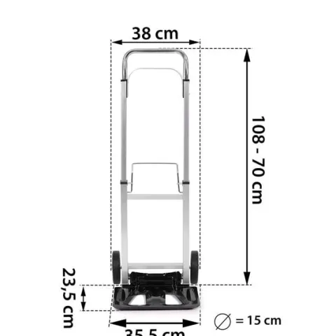 Wózek transportowy, ręczny składany Humberg HM-508