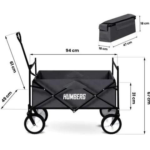 Wózek transportowy, składany 80L Humberg HM-511