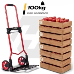 Wózek transportowy składany taczkowy młynarka magazynowy 100kg Humberg HM-517