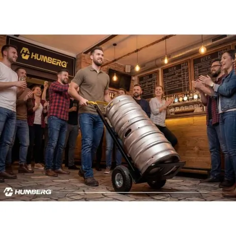 Wózek transportowy składany taczkowy młynarka magazynowy 250kg Humberg HM-516