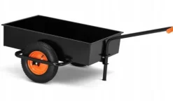 WÓZEK TRANSPORTOWY STALOWY OGRODOWY HIGHER TACZKA KOLEBA 180 L / 390 kg