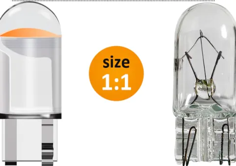 20X ŻARÓWKA LED W5W KRYSTALICZNA LEDOWA T10 SPHERE COB 360' WHITE ŻARÓWKI