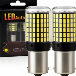 2X ŻARÓWKI P21W 144 LED 4014 BA15S CANBUS WSTECZNY
