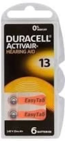 60x BATERIE DURACELL DO APARATÓW SŁUCHOWYCH 13