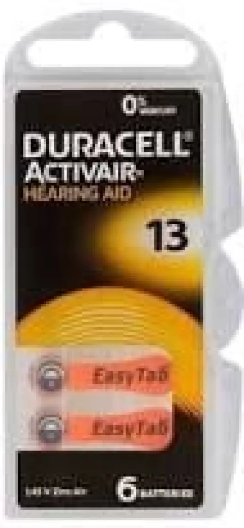 60x BATERIE DURACELL DO APARATÓW SŁUCHOWYCH 13