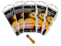 60x BATERIE DURACELL DO APARATÓW SŁUCHOWYCH 13