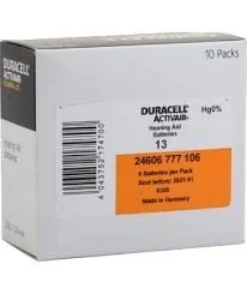 60x BATERIE DURACELL DO APARATÓW SŁUCHOWYCH 13