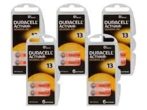 60x BATERIE DURACELL DO APARATÓW SŁUCHOWYCH 13