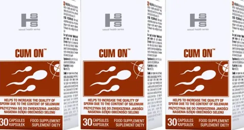 3x CUM-ON OBFITY WYTRYSK DUŻO NASIENIA EREKCJA MOC TERAPIA NAPRAWCZA ORGAZM