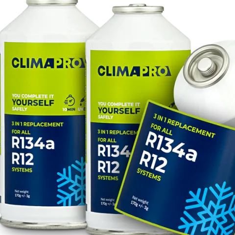 2X CZYNNIK CHŁODNICZY GAZ DO NABICIA KLIMATYZACJI KLIMY R134a CLIMAPRO