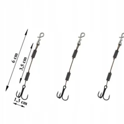 3 x DOZBROJKA kotwica #4 przypon 1x7/ 3,5 cm 15 kg