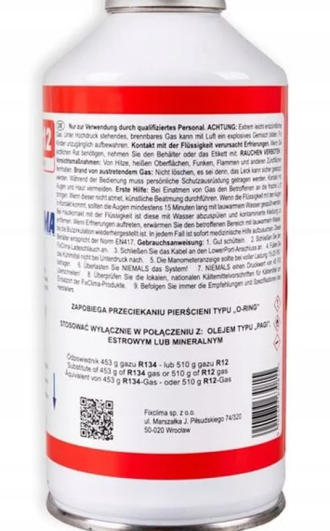 2x GAZ CZYNNIK CHŁODNICZY DO NAPEŁNIANIA KLIMATYZACJI R134A + USZCZELNIACZ