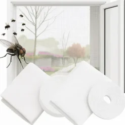 2x moskitiera siatka na okno mocna okienna muchy owady 150x180 + rzep 2szt