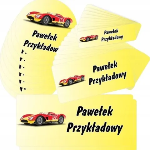 30x Naklejki etykiety imienne wodoodporne do szkoły na przybory dla chłopca