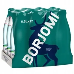 12x Naturalna woda mineralna Borjomi 500 ml szkło