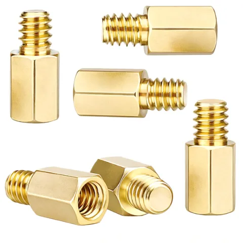 6x Podkładka calowa dystans płyty głównej UNC 6#32 6-32 6.5 mosiężny spacer