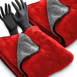 2x RĘCZNIK Z MIKROFIBRY DO OSUSZANIA SAMOCHODU 90x60 XXL ULTRA CHŁONNY