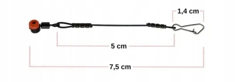 3 x SZTYWNY ŁĄCZNIK Koszyka Zanętowego Feeder Links 5 cm